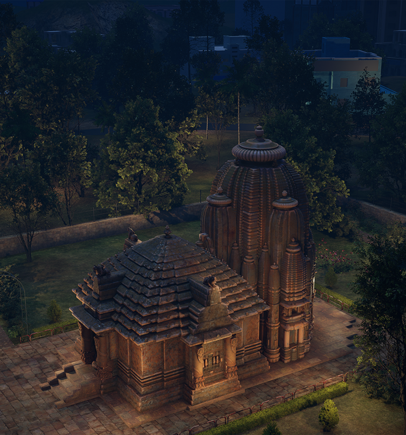 Rajarani Temple  Night